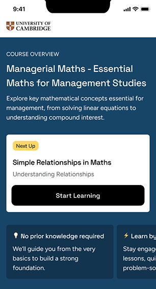 Mobile course overview