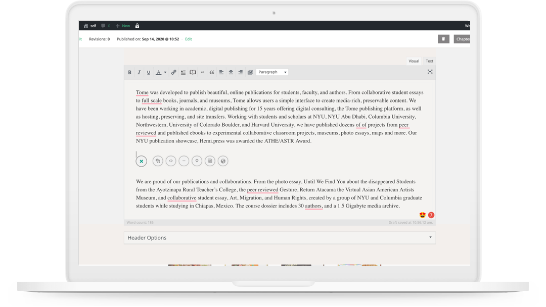 Tome: Inline editor