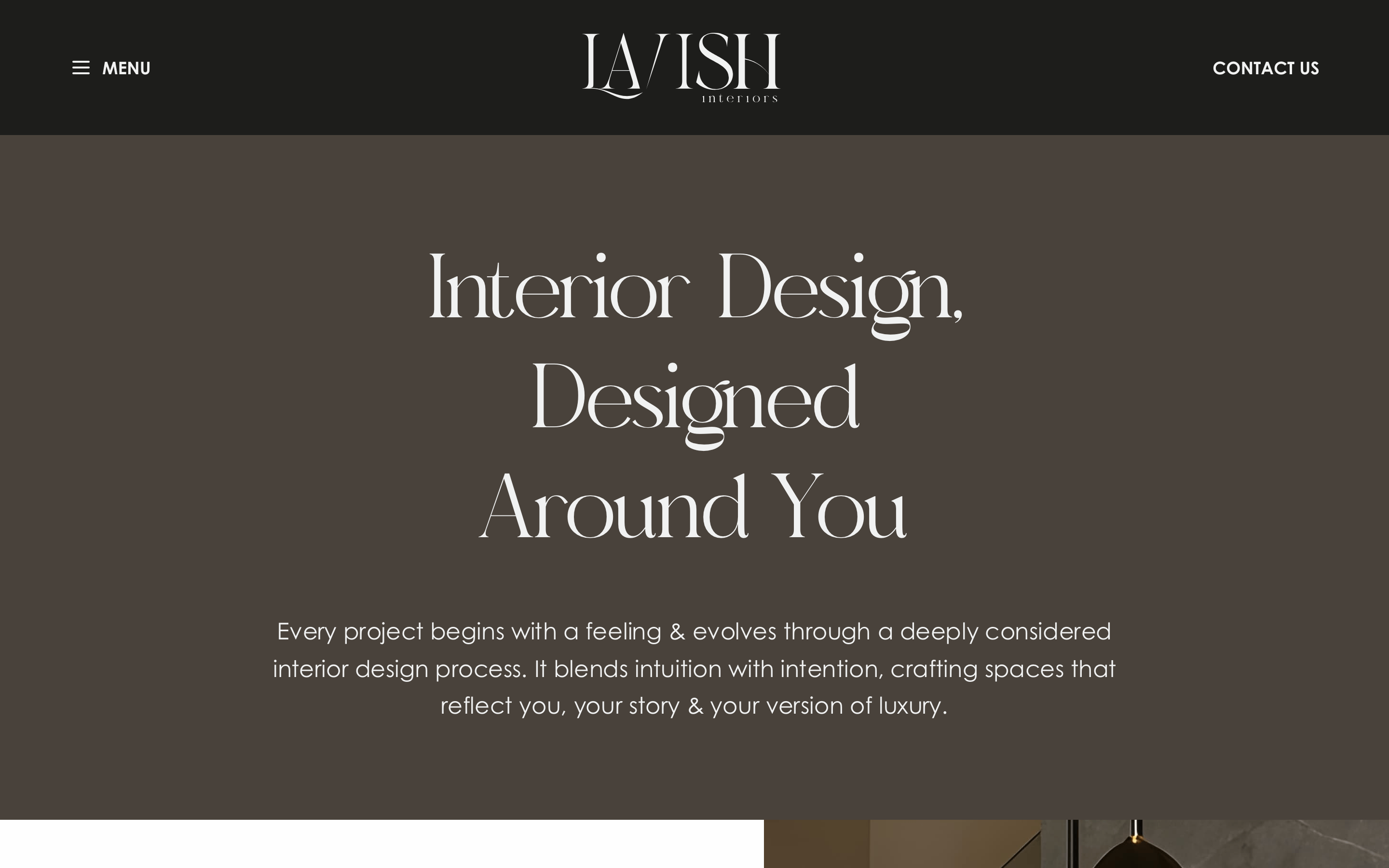 Our Process page, Interior Design Designed Around You