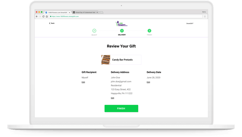 SmartGift interface